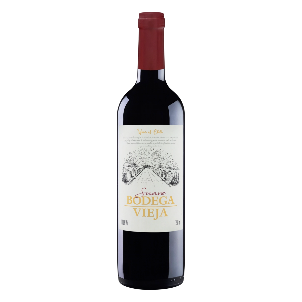 Vinho Chileno Tinto Suave Bodega Vieja Garrafa 750ml