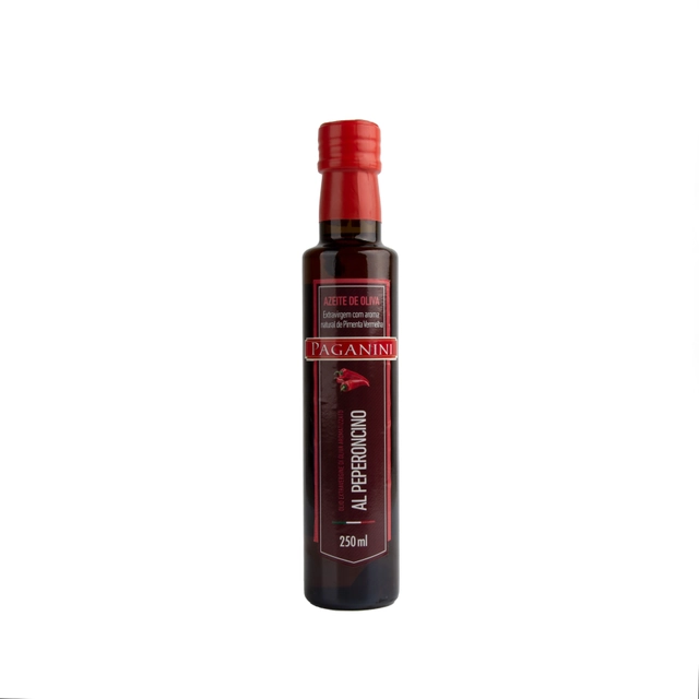 Azeite De Oliva Extra Virgem Italiano Pimenta Vermelha Paganini Vidro 250ml
