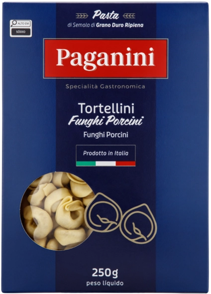 Massa Tortellini De Funghi Porcini Paganini 250g