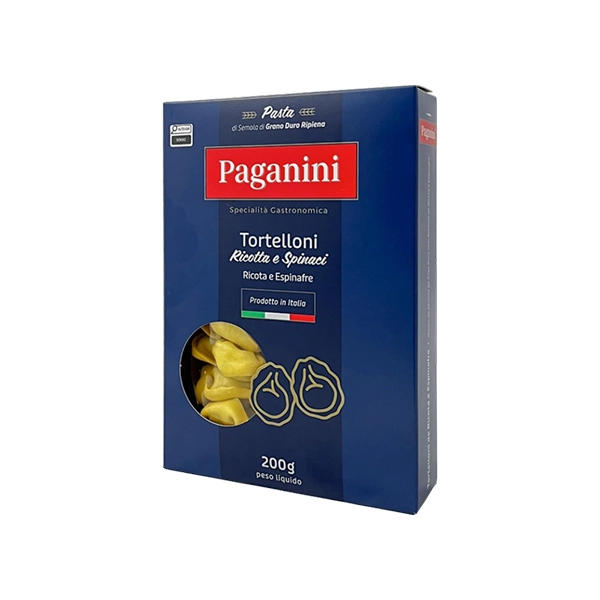 Massa Tortelloni Ricotta Espinafre Paganini 200g