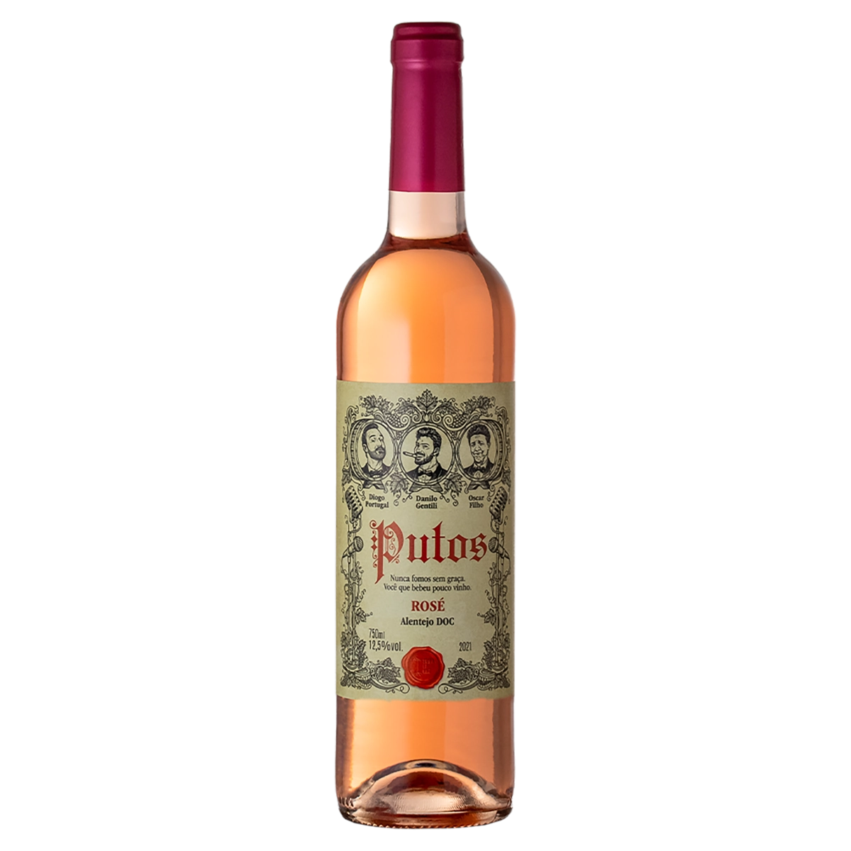 Vinho Português Rosé Seco Putos Carmim Alentejo Garrafa 750ml