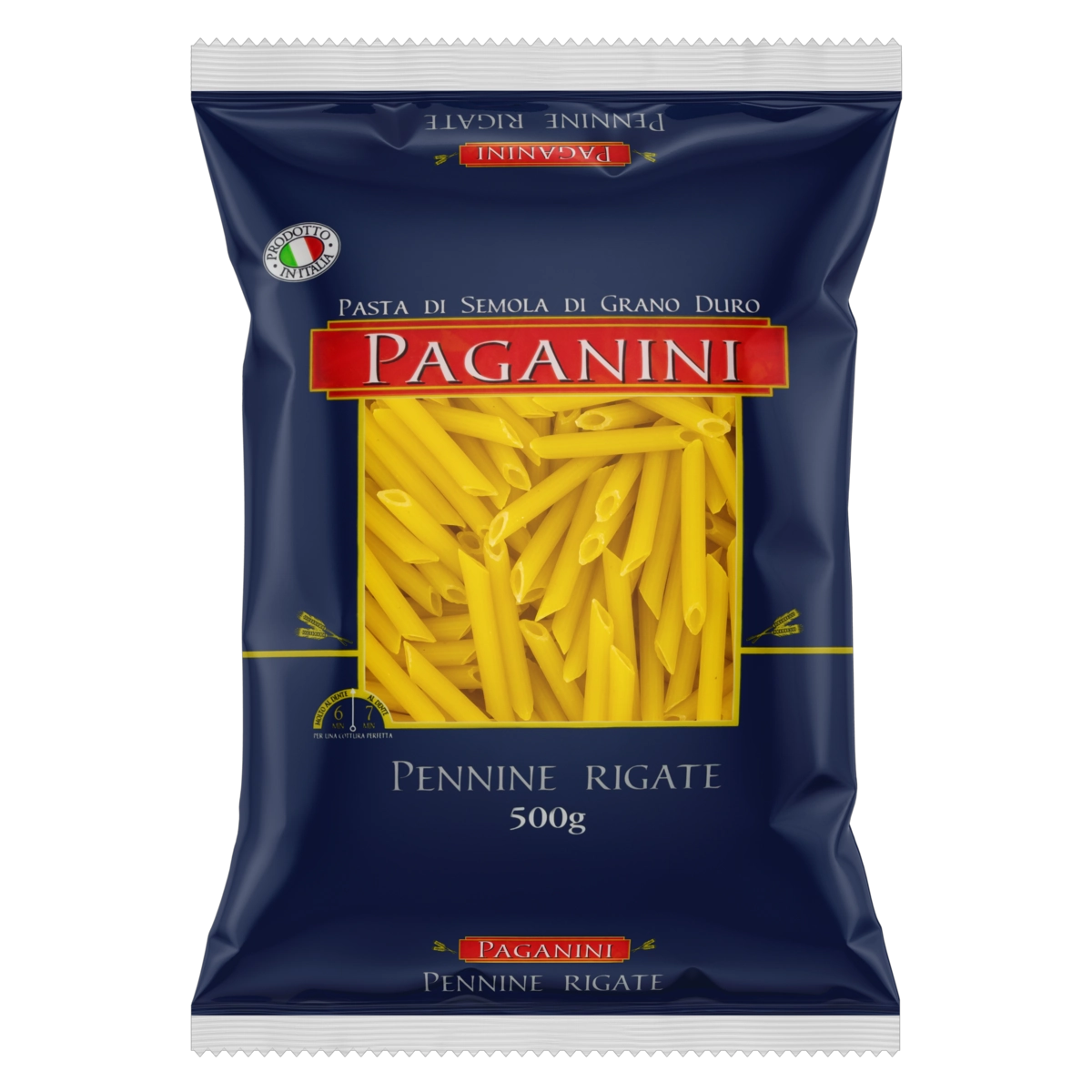Macarrão De Sêmola Grano Duro Pennine Rigate Paganini Pacote 500g