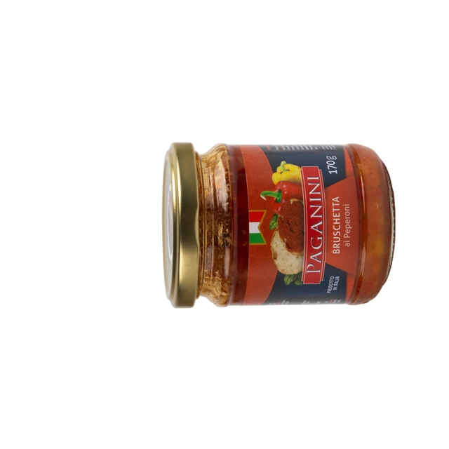 Antepasto Bruschetta Pimentão Paganini Vidro 170g