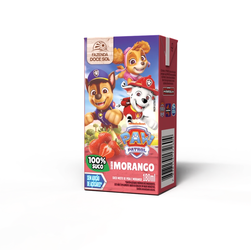 Suco Misto Patrulha Canina Pera E Morango 180ml