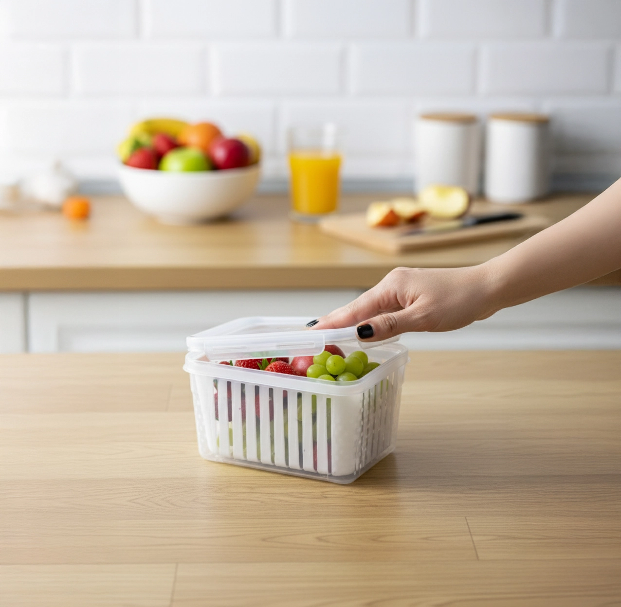 Pote Organizador Trava Cesta 1.2l 362 Dikamais