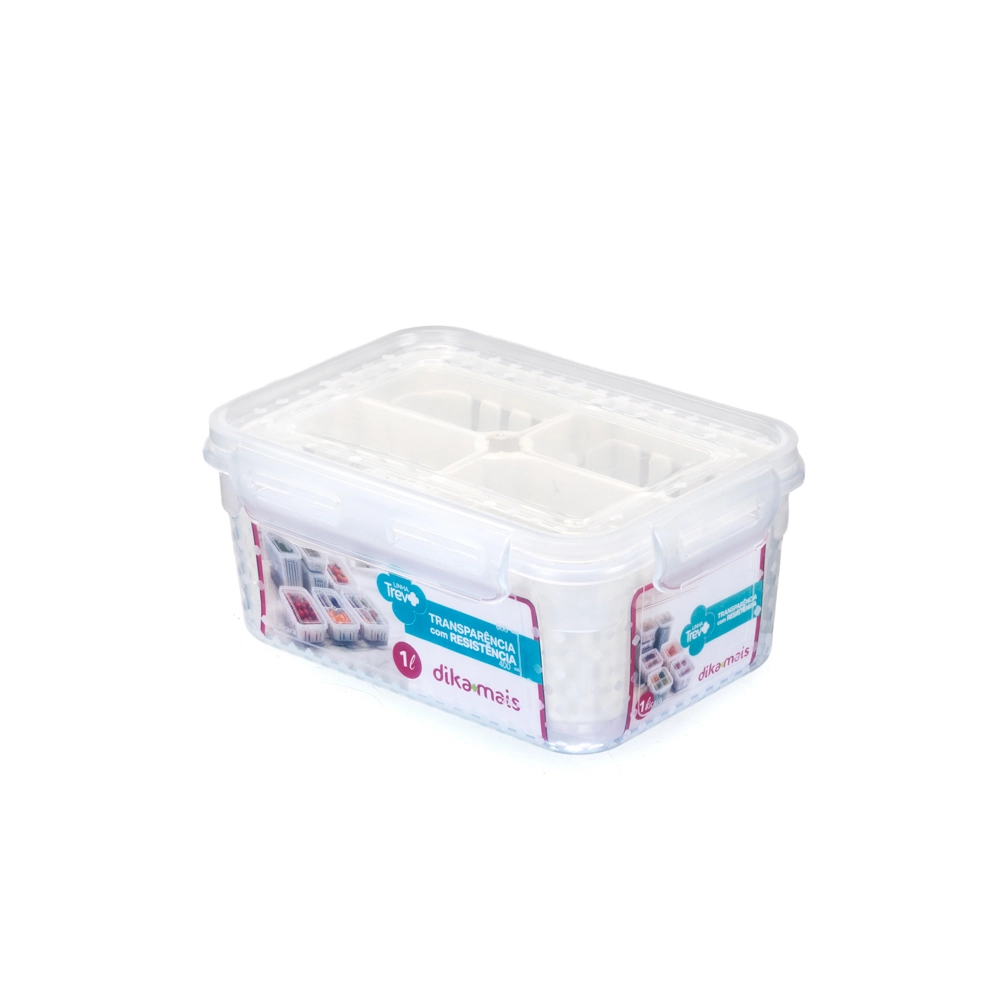 Pote Organizador Trava Cesta 4 Div 1l 367 Dikamais