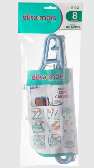 Varal De Pendurar Cabideiro De Plastico