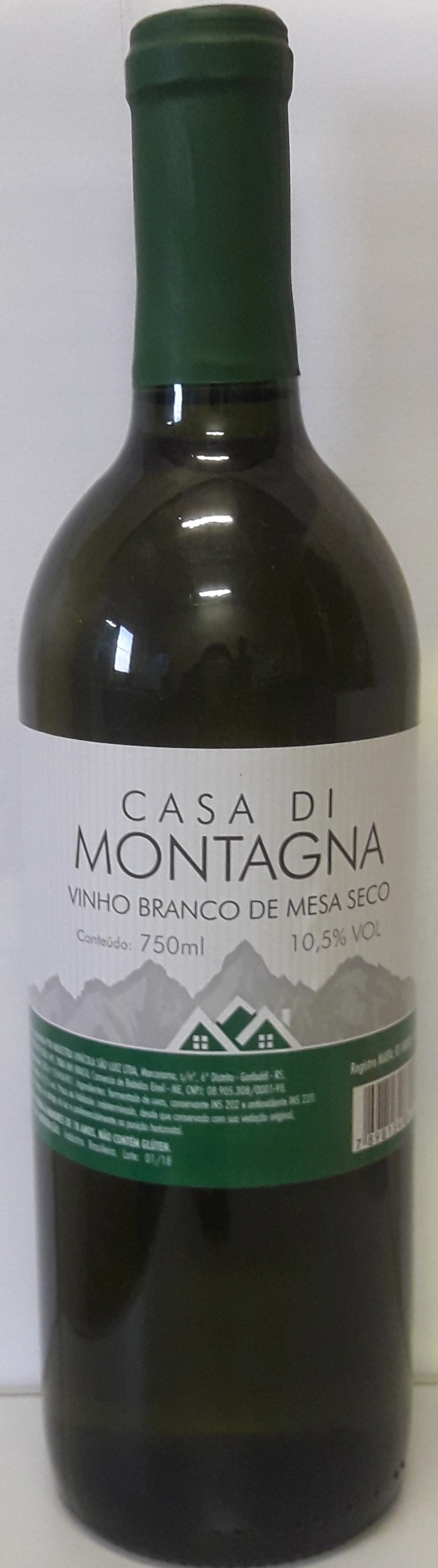 Vinho Casa Di Montagna 750ml Branco Seco