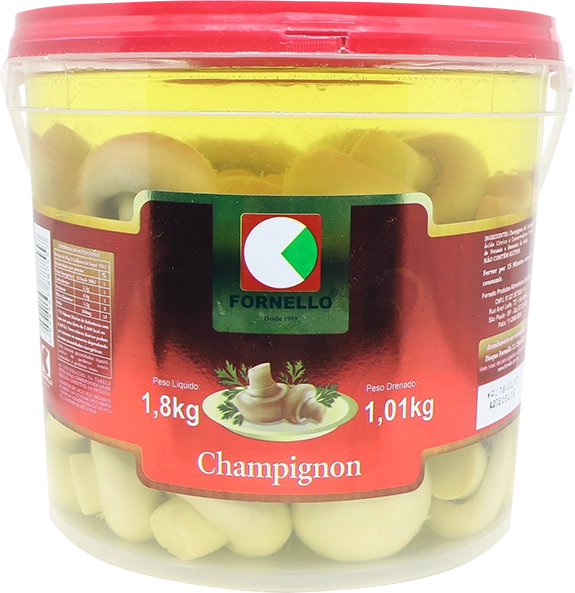 Cogumelo Inteiro Fornello 1,01kg Balde
