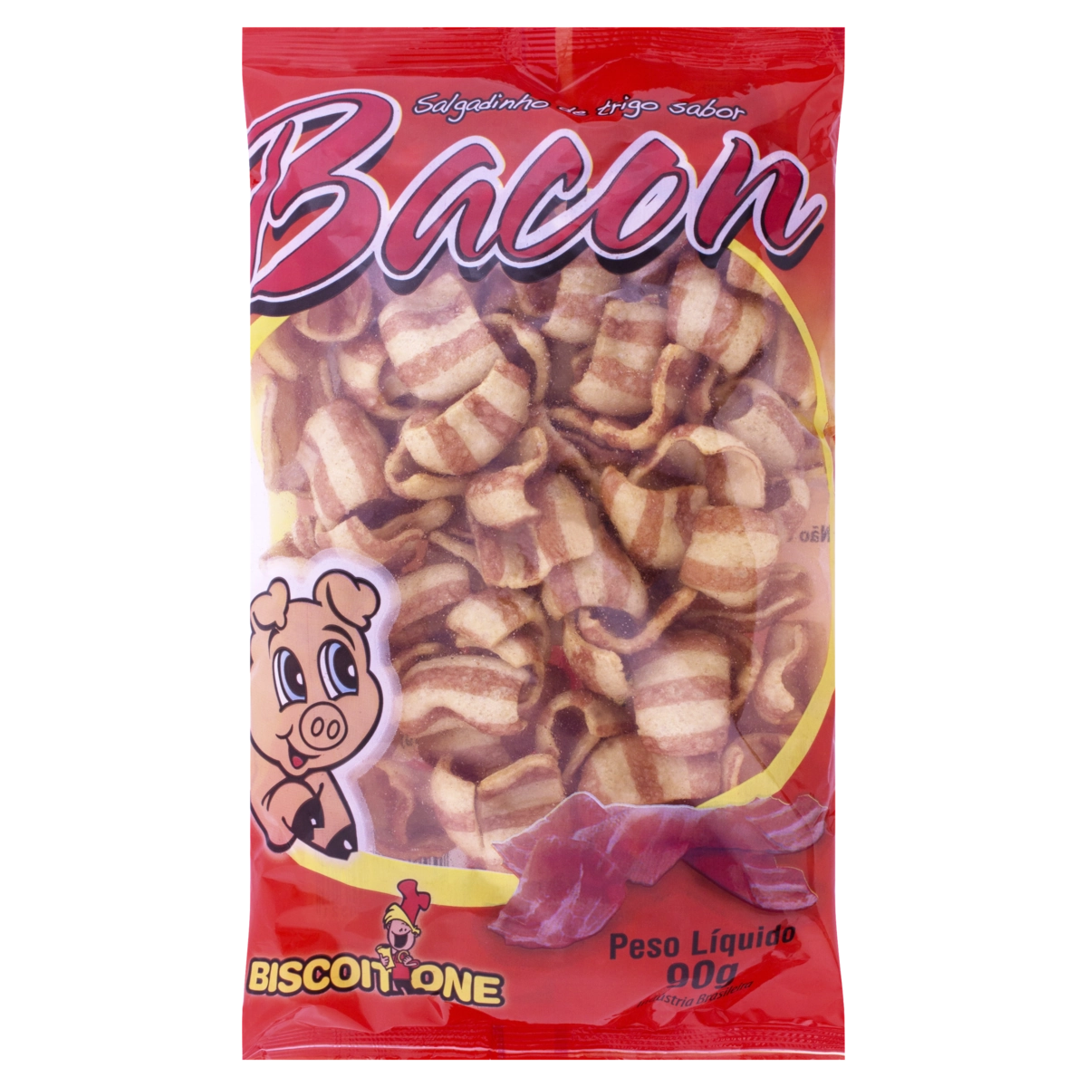 Salgadinho De Trigo De Bacon Biscoitone Pacote 90g