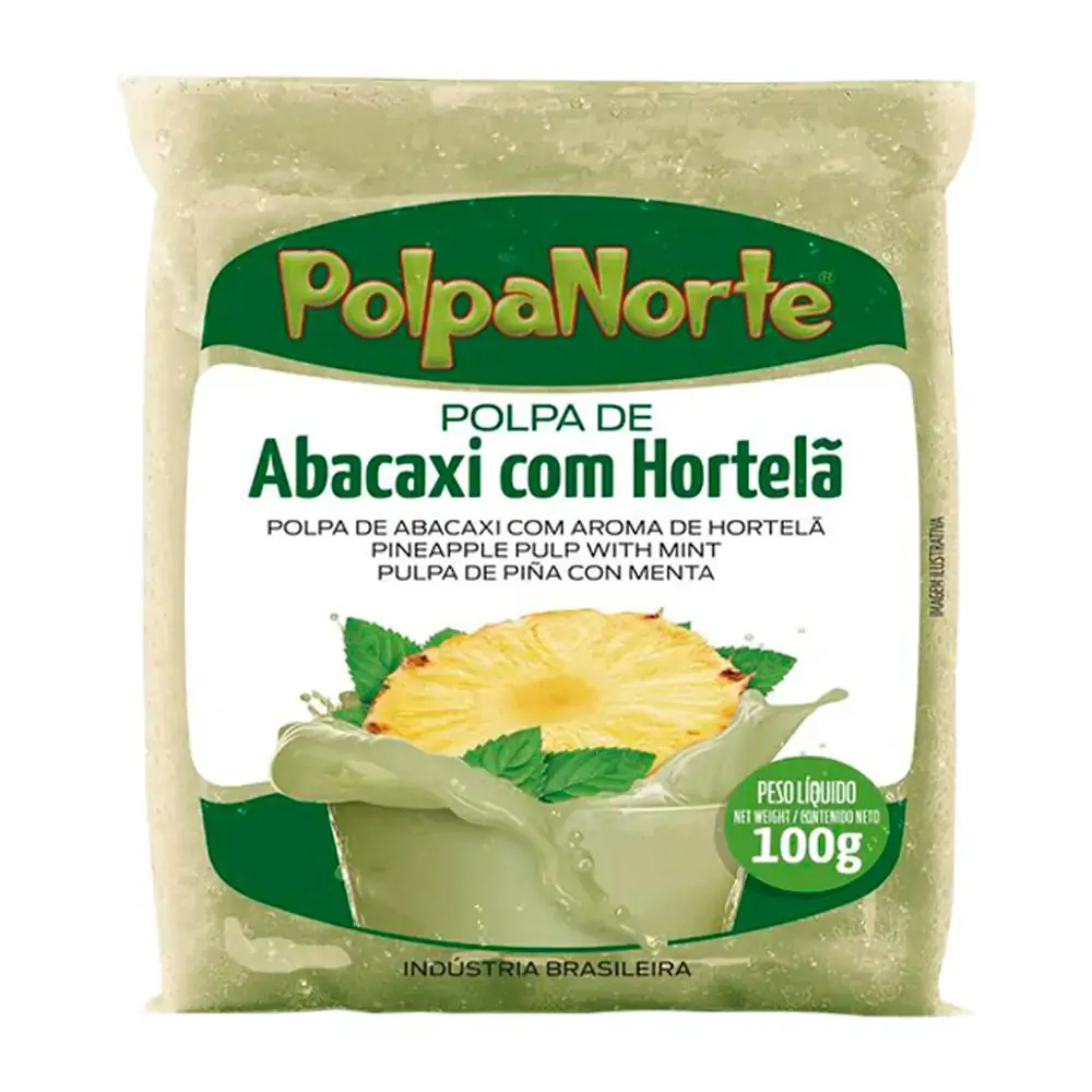 Polpa De Fruta Norte Abacaxi C/hortela