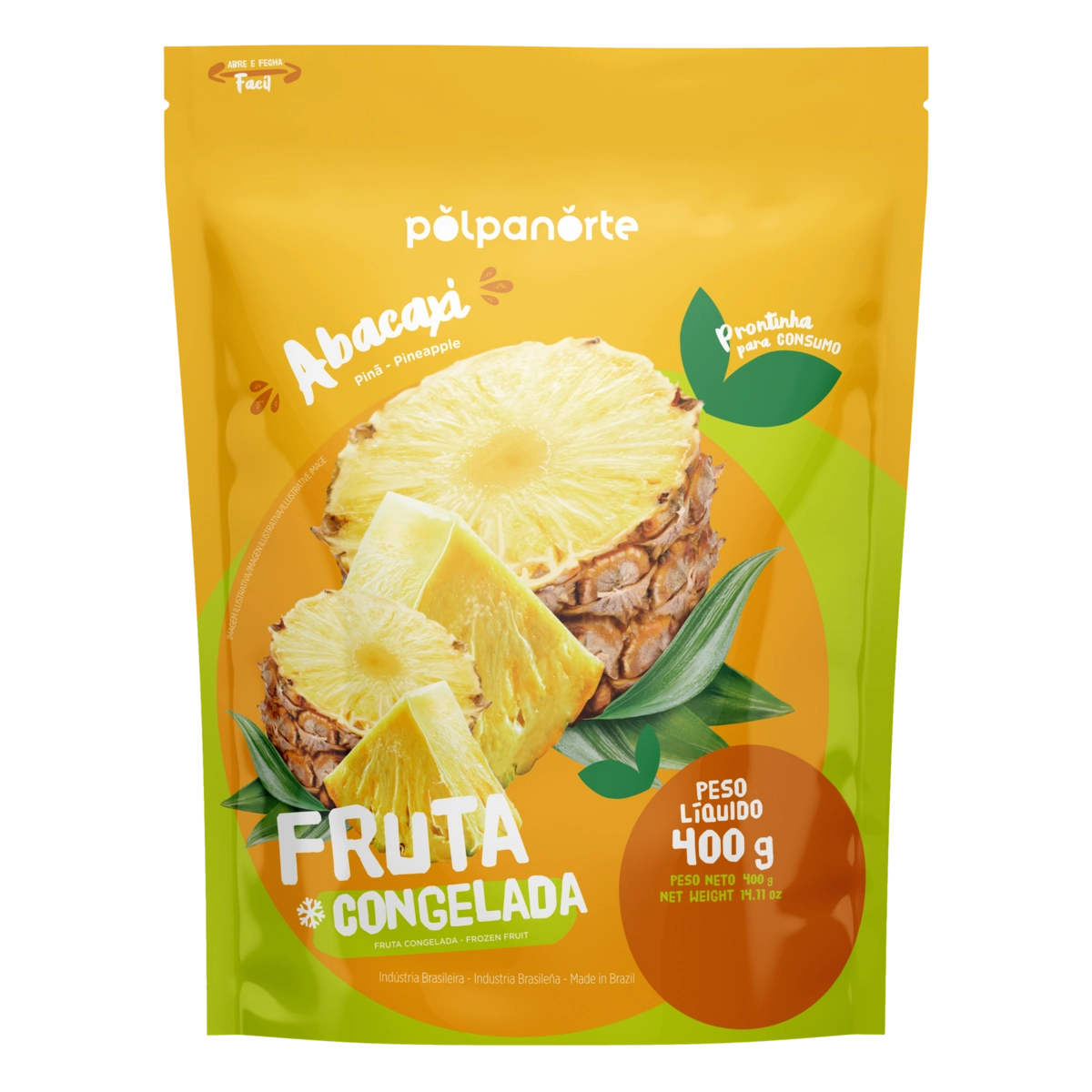Abacaxi Congelado Polpanorte Pouch 400g