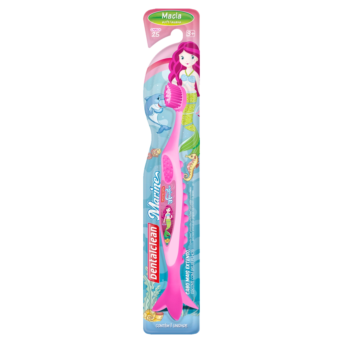 Escova Dental Infantil Macia Marine Dentalclean Cabeça 25