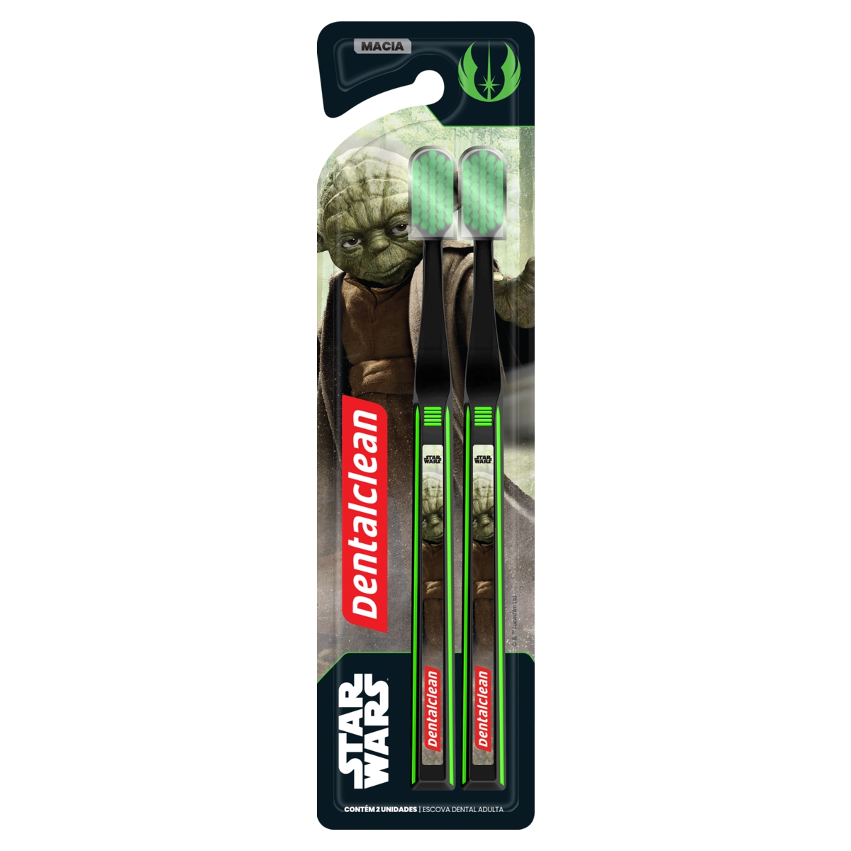 Escova Dental Macia Star Wars Dentalclean 2 Unidades