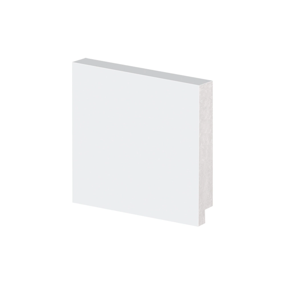 Rodapé De Poliestireno Arquitech 50007 Liso 7cm 2,40m Branco Com 16 Barras