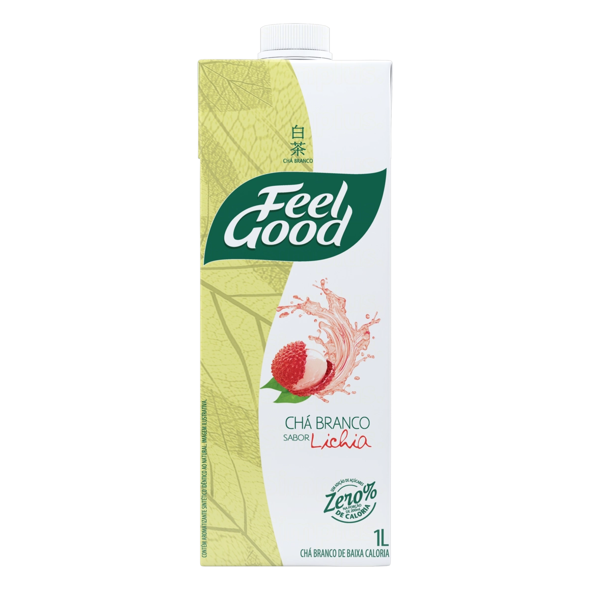 Chá Branco Lichia Feel Good Caixa 1l