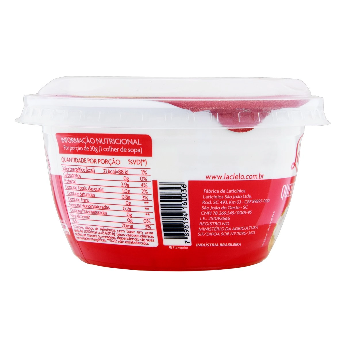 Queijo Cottage Lac Lélo Pote 200g