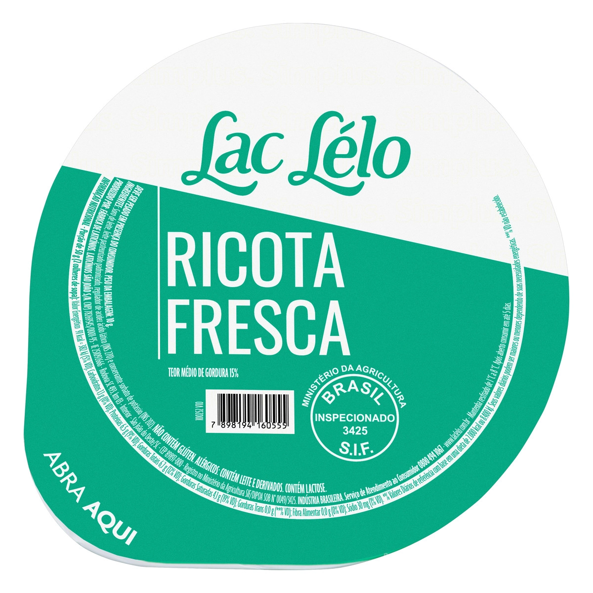 Ricota Fresca Lac Lélo