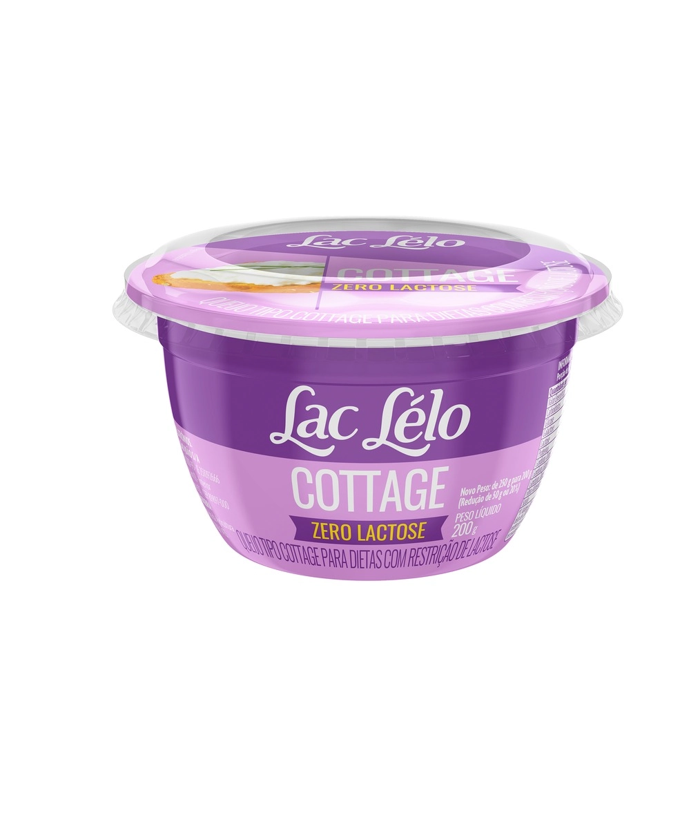 Queijo Cottage Zero Lactose Lac Lélo Pote 200g