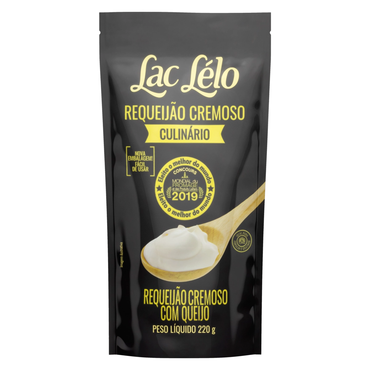 Requeijão Cremoso Com Queijo Uso Culinário Lac Lélo Sachê 220g