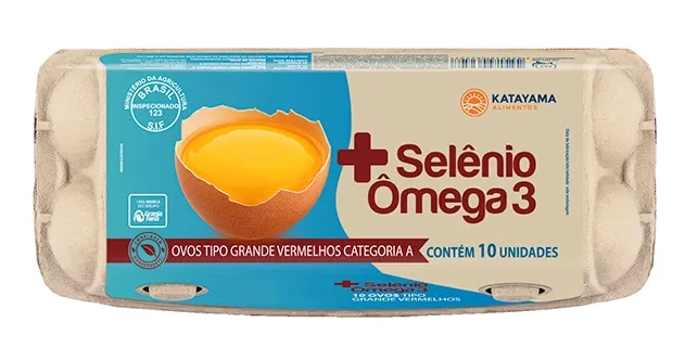Ovos Katayama Verm Grande Omega C/10un