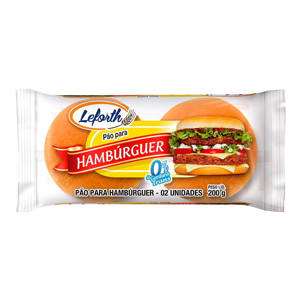 Pao Hamburguer Trad Leforth 200g