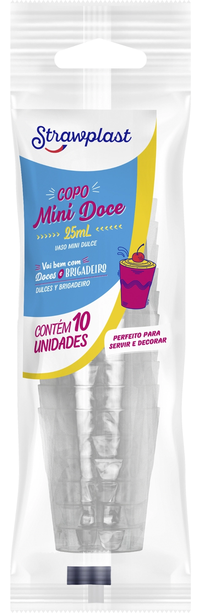 Copo Mini Doce Strawplast 25ml