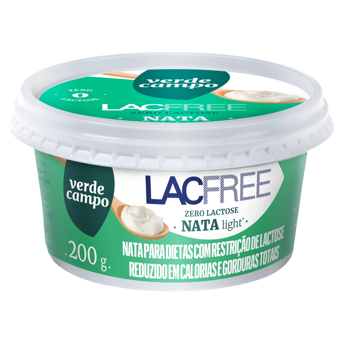 Nata Light Zero Lactose Verde Campo Lacfree Pote 200g