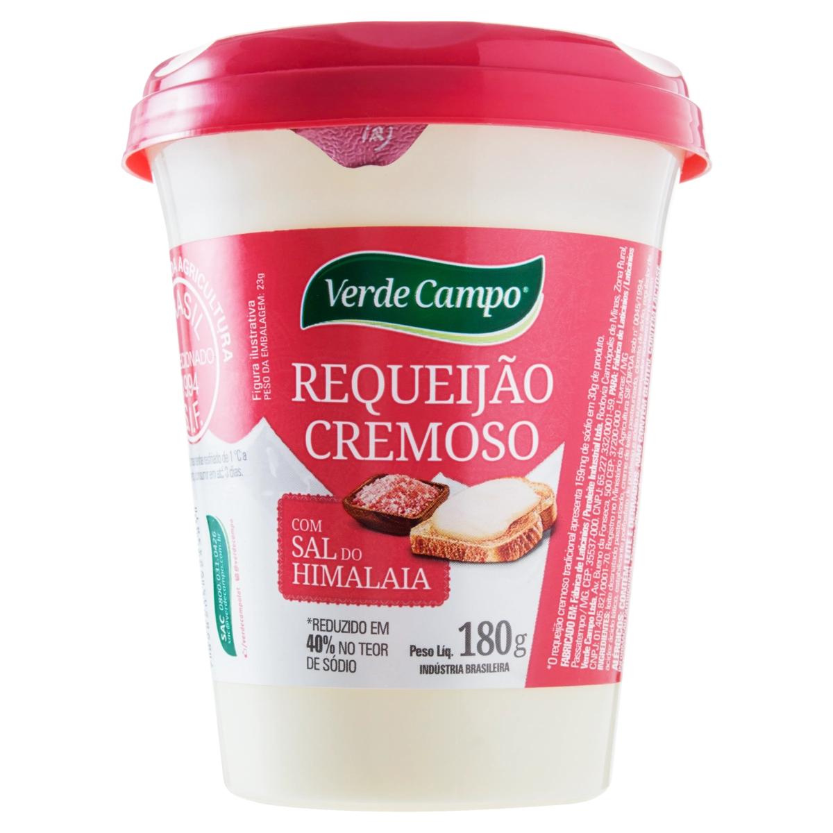 Requeijão Cremoso Verde Campo Copo 180g