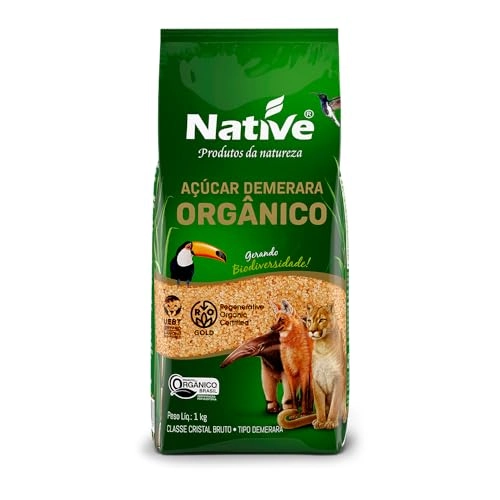 Açucar Cristal Dourado Biodinâmico Native 1 Kilo
