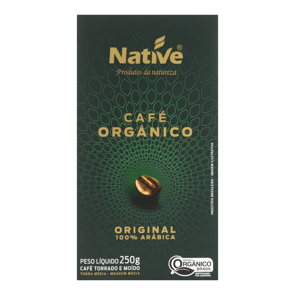 Café Torrado E Moído Orgânico Native Caixa 250g