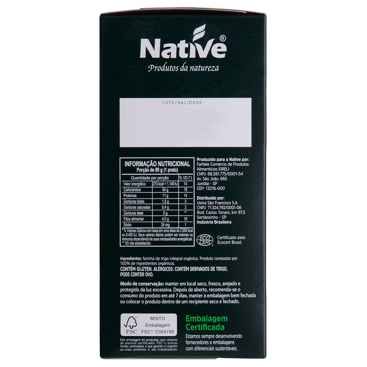 Talharim Native Organico Integral 400g