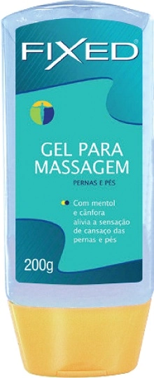 Gel Massagem Fixed Canfora E Mentol 200g