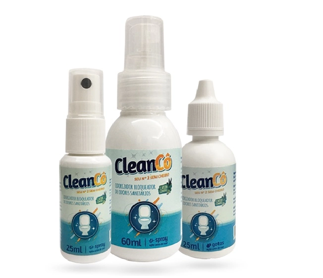 Cleanco Bloq.odores Sanitario 25ml Spray Cap.limao
