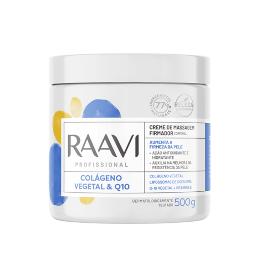 Creme P/massagem Raavi Q 10 Colageno Vegetal 500g