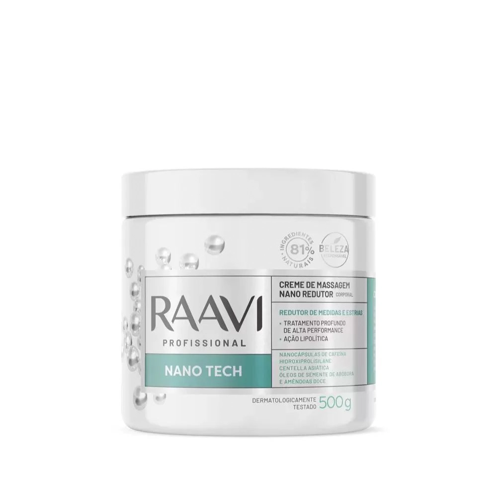 Creme Corporal Raavi Redutor Nano Fittie 500g