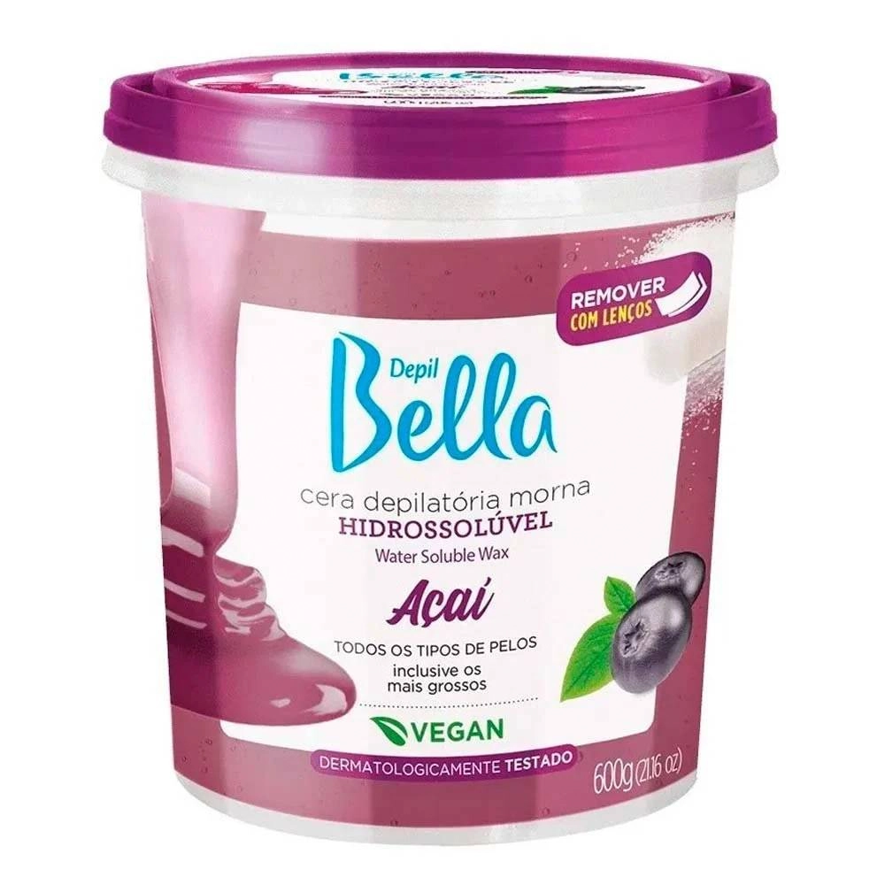 Cera Dep Hidro Natural Açaí Pelos Grossos 600gr