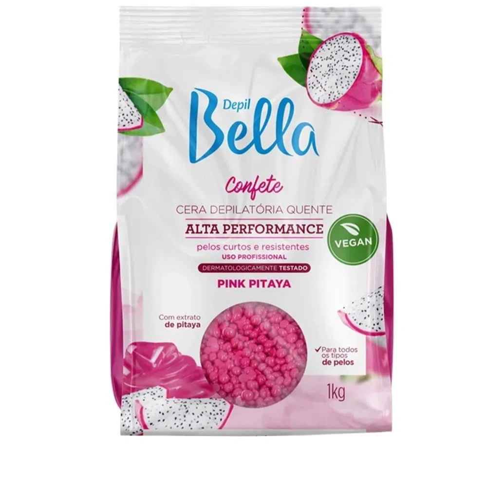 Depil Bella Cera Confete 1kg Pink Pitaya