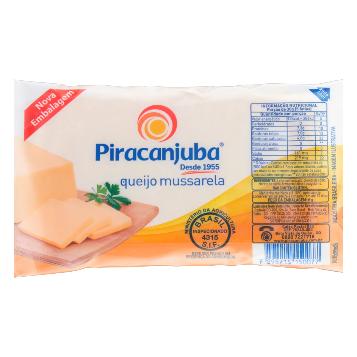Queijo Mussarela Piracanjuba