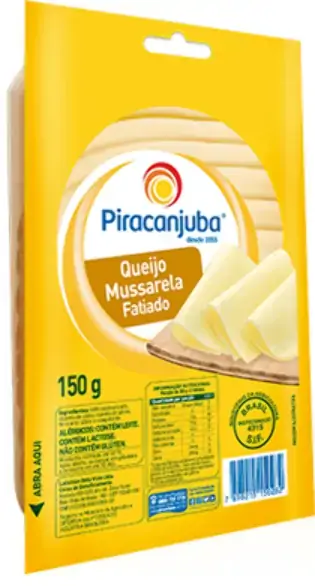 Queijo Mussarela Fatiado Piracanjuba 150g