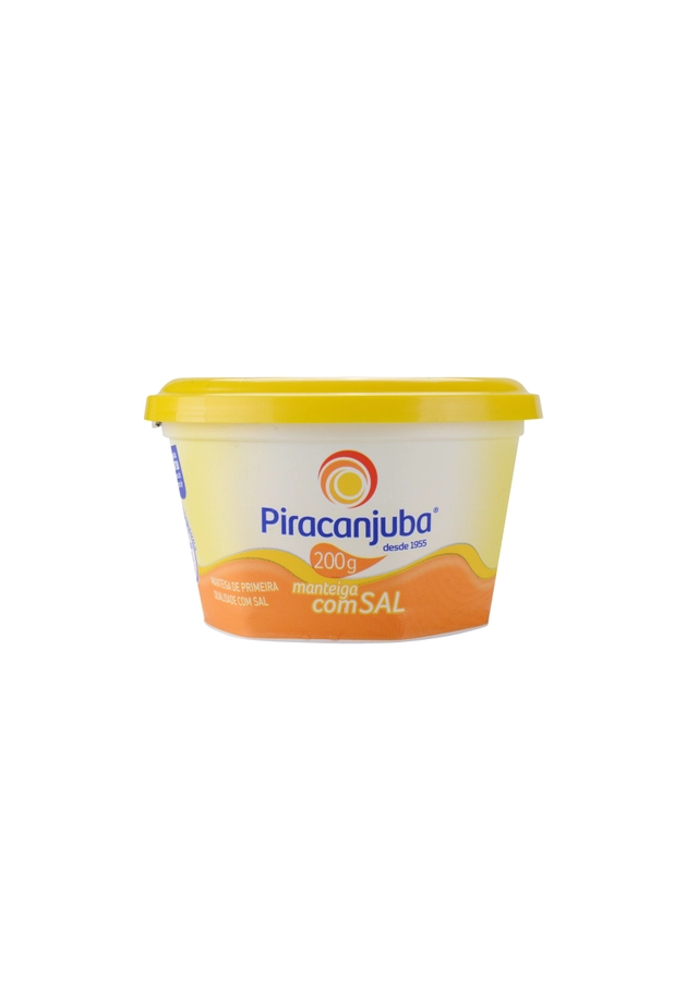 Manteiga De Primeira Qualidade Com Sal Piracanjuba Pote 200g