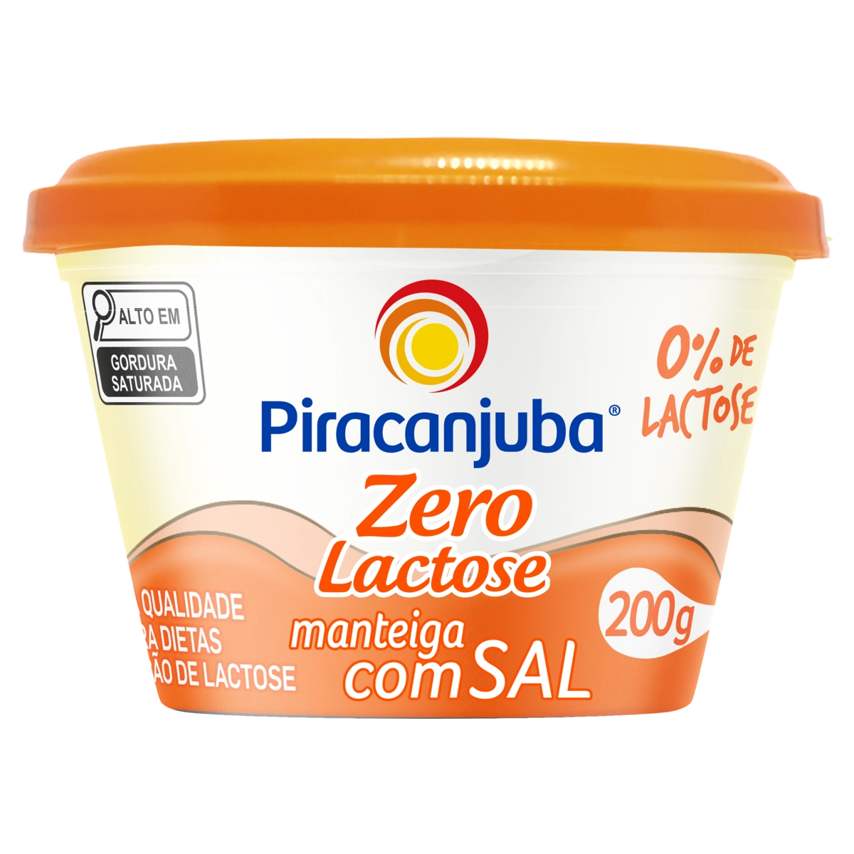 Manteiga De Primeira Qualidade Com Sal Zero Lactose Piracanjuba Pote 200g