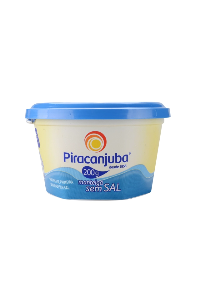 Manteiga De Primeira Qualidade Sem Sal Piracanjuba Pote 200g
