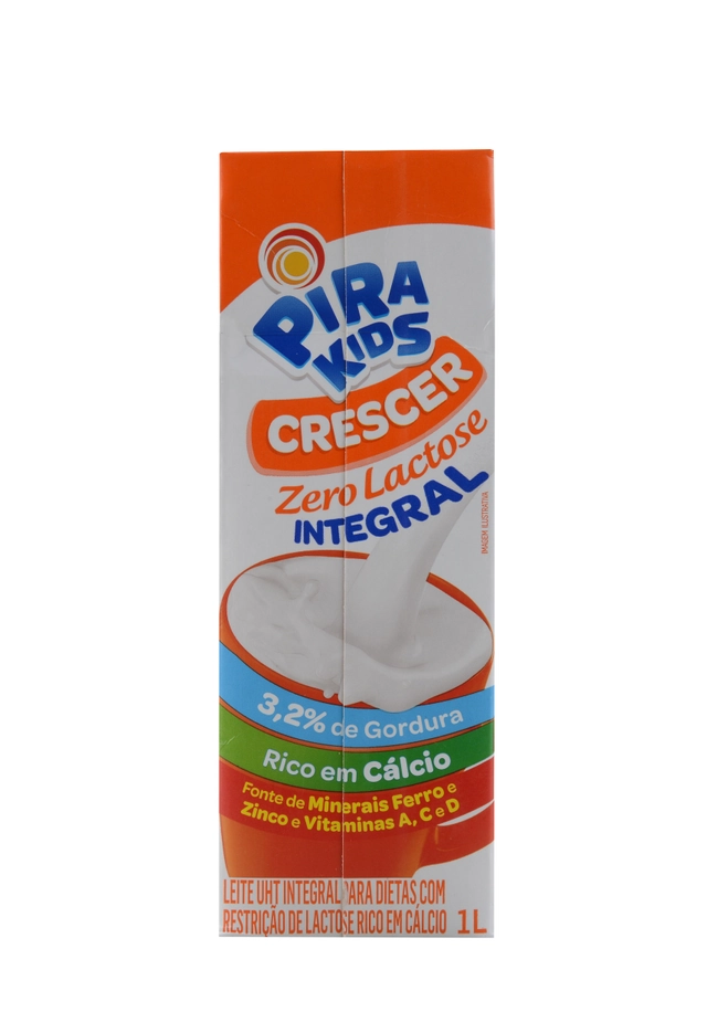 Leite Uht Integral Zero Lactose Piracanjuba Pirakids Caixa Com Tampa 1l