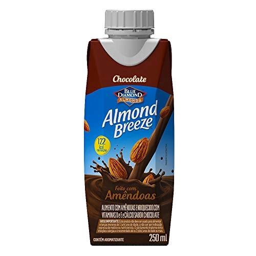 Bebida à Base De Amêndoa Chocolate Blue Diamond Almond Breeze Caixa 250ml