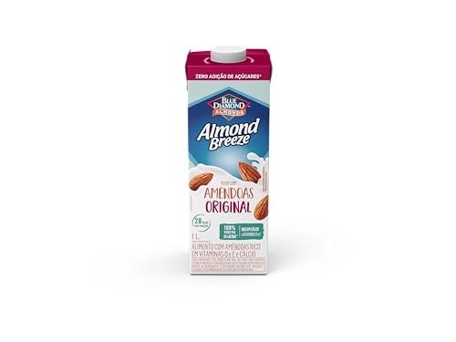 Bebida à Base De Amêndoa Original Sem Adição De Açúcar Blue Diamond Almond Breeze Caixa 1l