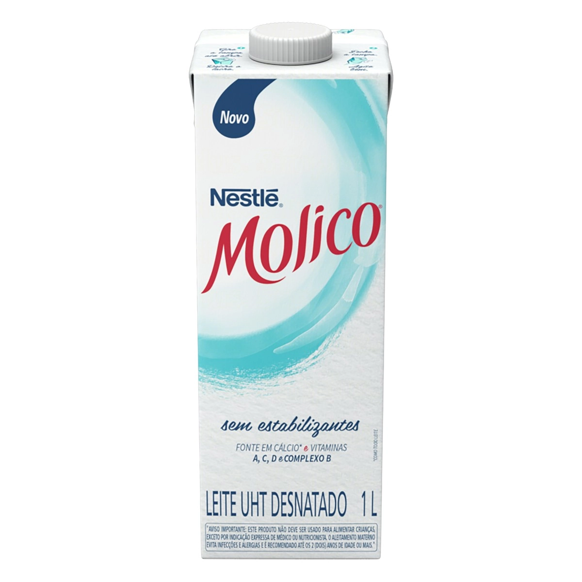 Leite Uht Desnatado Molico Caixa Com Tampa 1l