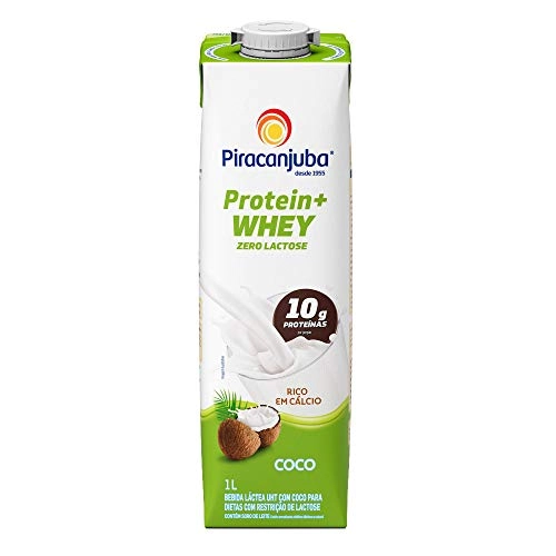 Bebida Láctea Uht Coco Zero Lactose Piracanjuba Protein Whey Caixa 1l