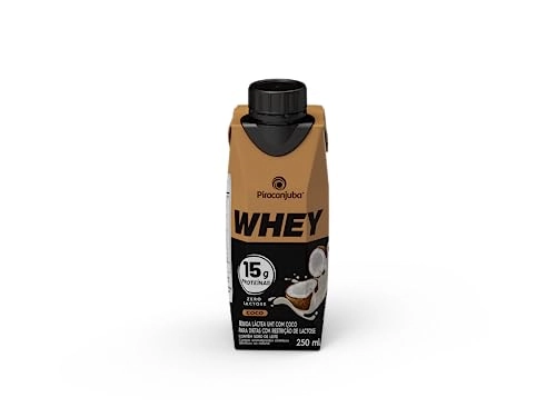 Bebida Láctea Uht Coco Zero Lactose Piracanjuba Whey Caixa 250ml