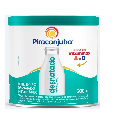 Leite Pó Instantâneo Desnatado Piracanjuba Lata 300g
